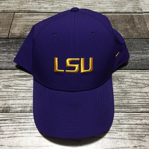 Nike Legacy 91 Dri Fit LSU Tigers Hat One Size Lightweight Strapback Polyester - Picture 2 of 9